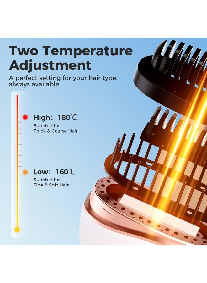 عام مكواة فرد الشعر الصغيرة، مشط تمليس الشعر المحمول الجديد القابل لإعادة الشحن لاسلكيًا، تسخين سريع مع ثلاثة عناصر تحكم في درجة الحرارة، مشط سفر مقاوم للحرارة (أبيض) - Image 5